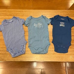 Bundle of baby boy onesies